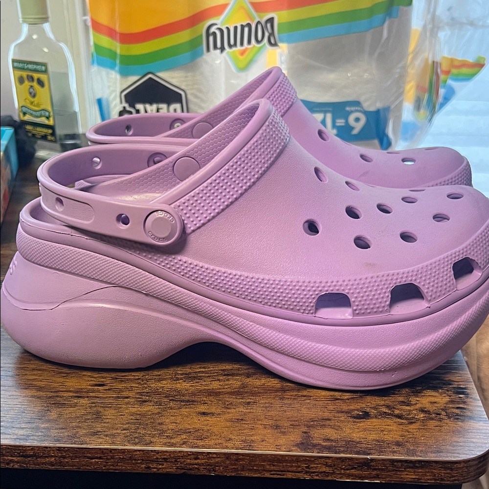 CROCS womens Lavender Sandals - Picture 2 of 2